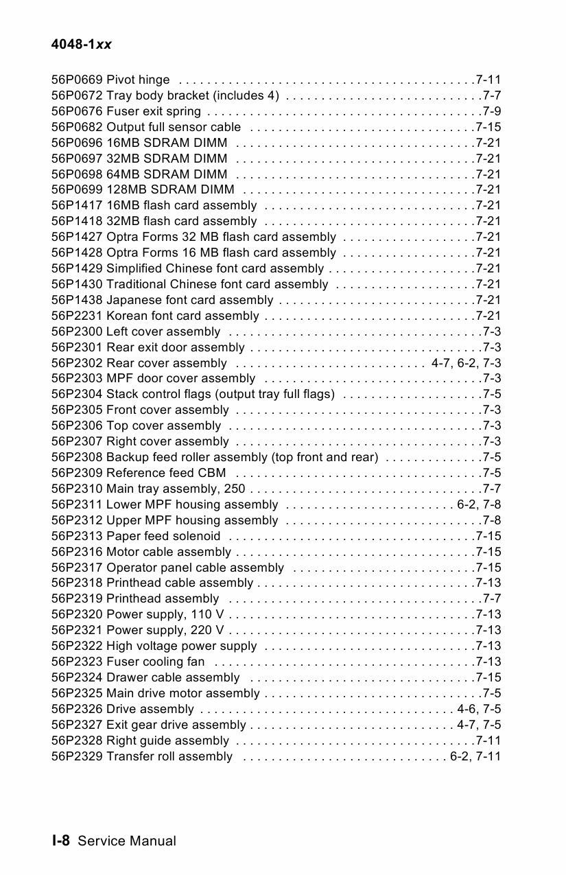 Lexmark T T430 4048 Service Manual-6